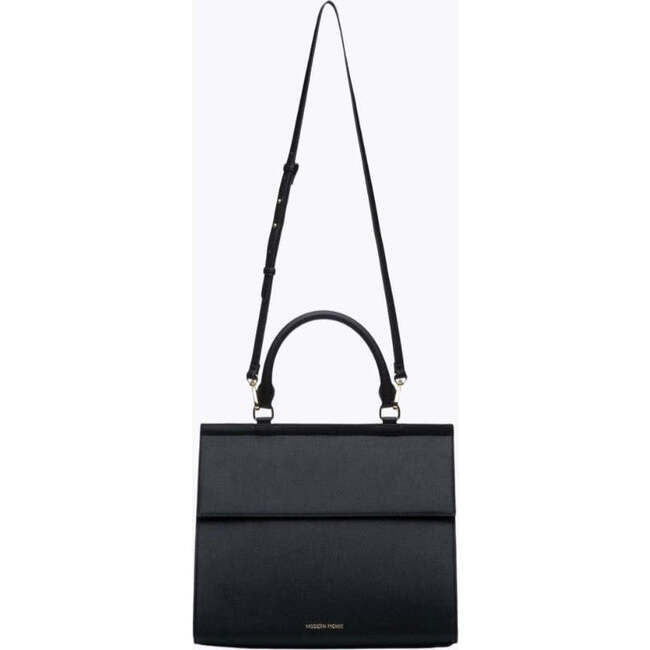 Large, Insulated, Chic Lunchbox, Black - Lunchbags - 5