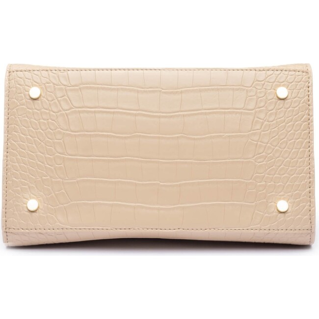 Medium Stylish, Chic Insulated Lunchbox, Cream Croc - Lunchbags - 5