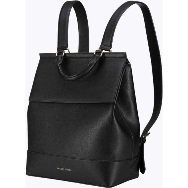 Chic, Stylish Padded Laptop Sleeve Backpack, Black