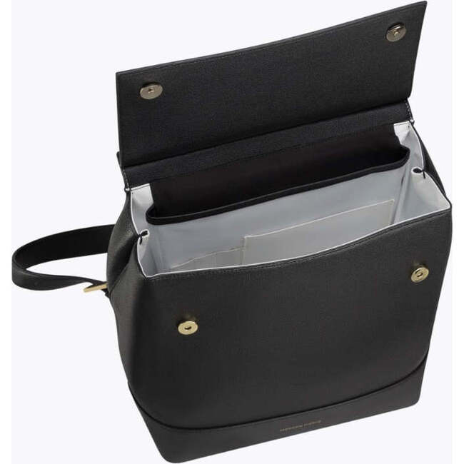 Chic, Stylish Padded Laptop Sleeve Backpack, Black - Backpacks - 4