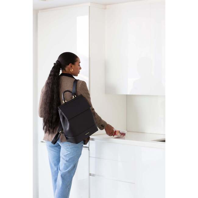 Chic, Stylish Padded Laptop Sleeve Backpack, Cream - Backpacks - 6