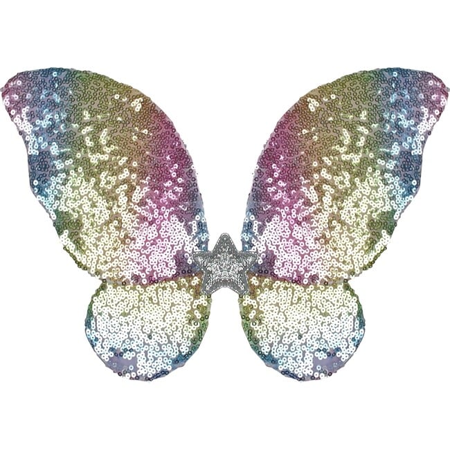 Rainbow Sequins Skirt w/Wings & Wand Size 5/6 - Costumes - 4