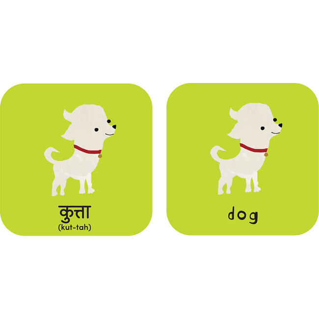 Minilingo, English/Hindi Flashcards - Developmental Toys - 4