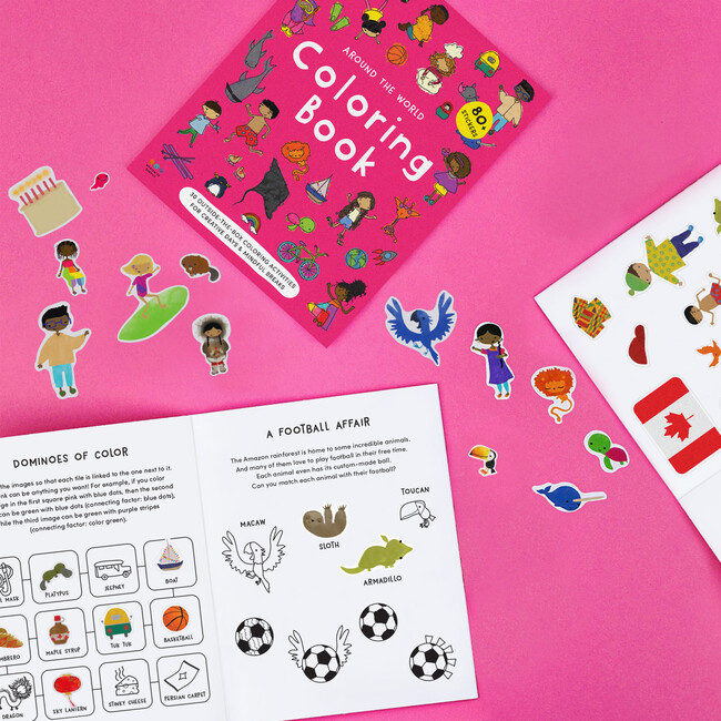 Around the World Coloring Book - Books - 5