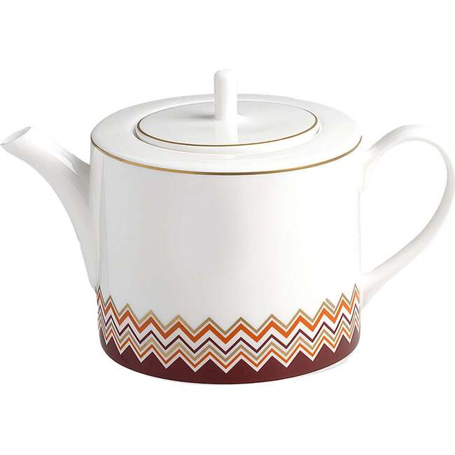 Tea Pot Or Coffee Pot Iconic  Multicolor Diam. 4.75", H 5"