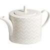 Tea Pot Or Coffee Pot Zig Zag White Diam. 4.75", H 4.5" - Tableware - 1 - thumbnail