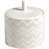 Sugar Pot Zig Zag  White Diam. 3.3", H 3.5" - Tableware - 1 - thumbnail
