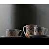 Tea Cup & Saucer Zig Zag Set of 2 In Luxury Box Jarris 148 Diam. 3.3", H 2.3", Cap. 7.5 Oz, Saucer Diam. 6" - Tableware - 4