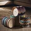 Scented Candle Watamu Zig Zag 220Gr  Diam. 3.3", H 3.5" - Candles - 3