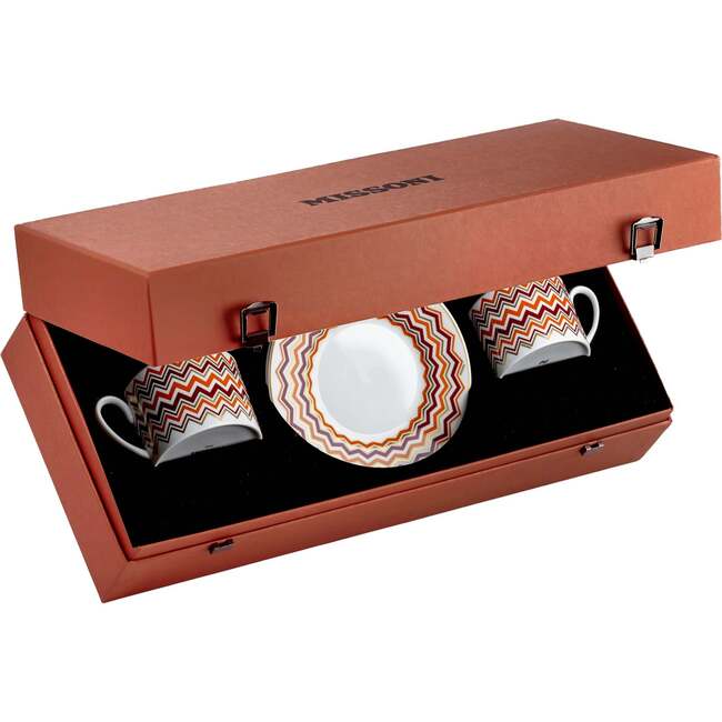 Tea Cup & Saucer Iconic Set of 2 In Luxury Box Diam. 3.3", H 2.3", Cap. 7.5 Oz, Saucer Dim. 6" - Tableware - 4