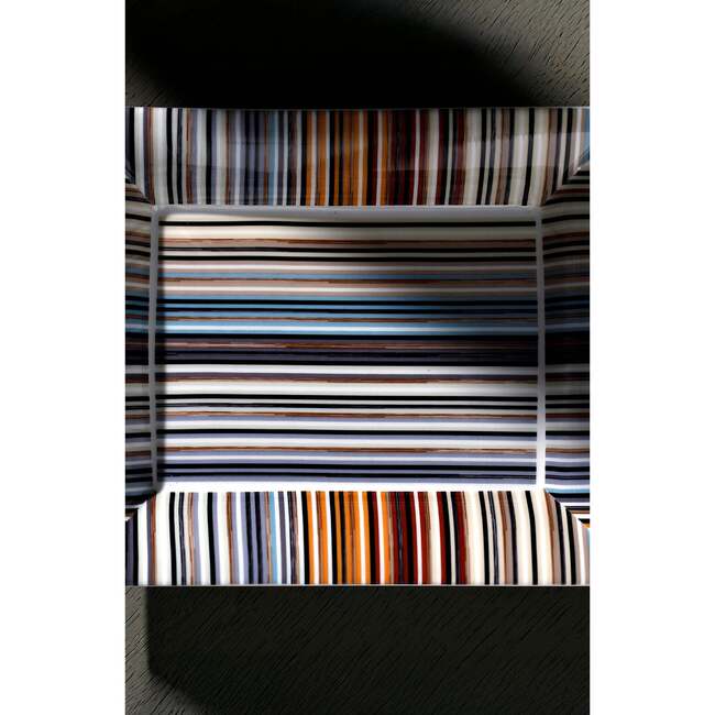 Tray Stripes Rectangular Large In Luxury Box Jenkins 148 8.5" X 6.75" - Accents - 6