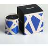 Scented Candle Nastri 220Gr  Bicolore 2 Blue Diam. 3.3", H 3.5" - Candles - 2