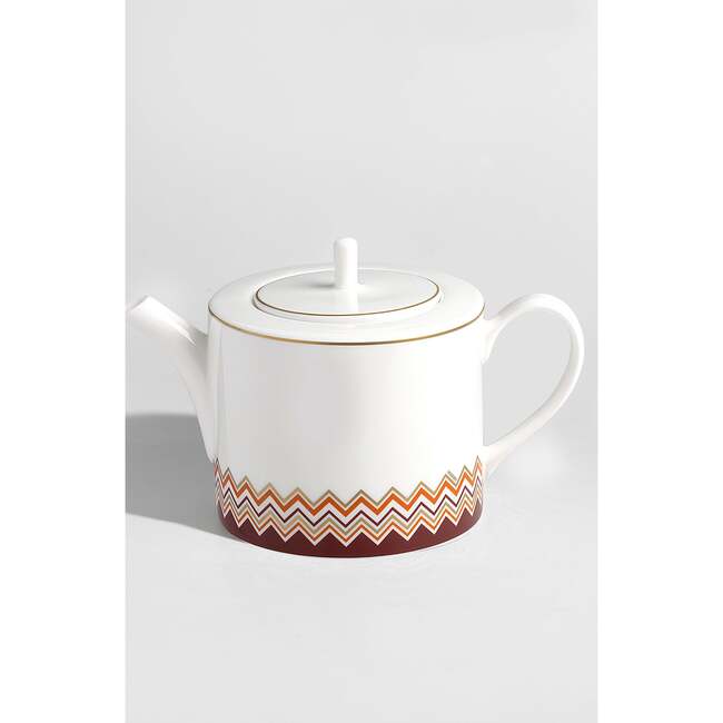 Tea Pot Or Coffee Pot Iconic  Multicolor Diam. 4.75", H 5" - Tableware - 5