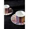 Tea Cup & Saucer Stripes Set of 2 In Luxury Box Jenkins 156 Diam. 3.3", H 2.3", Cap. 7.5 Oz, Saucer Diam. 6" - Tableware - 7