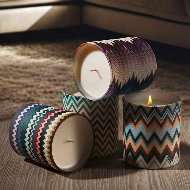 Scented Candle Micro Zig Zag 220Gr  Diam. 3.3", H 3.5" - Candles - 3