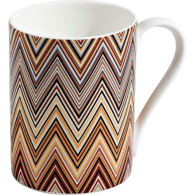 Mug Cup Zig Zag In Luxury Box Jarris 148 Diam. 3", H 3.9", Cap. 12.5 Oz