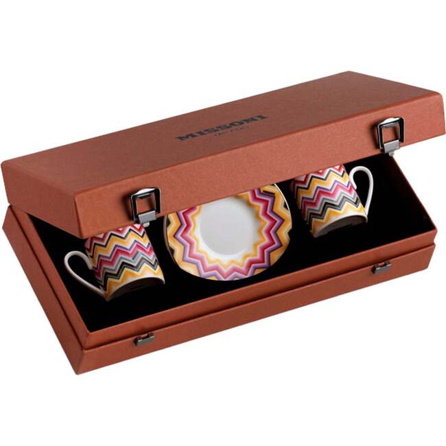 Marrakech Luxury Box Set 2 Pcs. Coffee Cup & Saucer - 6 X H 6,1 Cm Cap. 12 Cl. - S.12 Cm