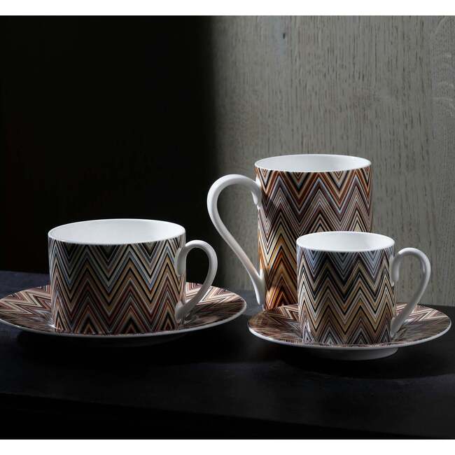 Mug Cup Zig Zag In Luxury Box Jarris 148 Diam. 3", H 3.9", Cap. 12.5 Oz - Tableware - 3