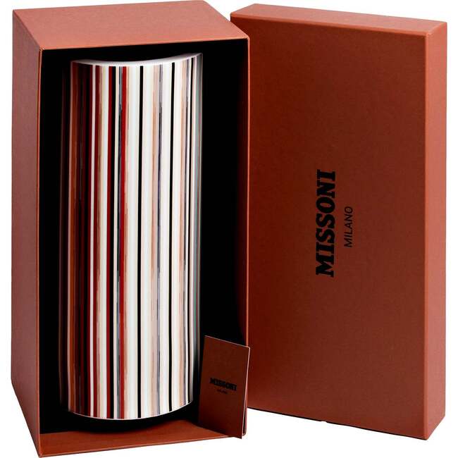 High Vase Stripes  Jenkins 148 Diam. 6.3", H 14"