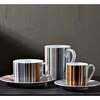 Mug Cup Stripes In Luxury Box Jenkins 148 Diam. 3", H 3.9", Cap. 12.5 Oz - Tableware - 2