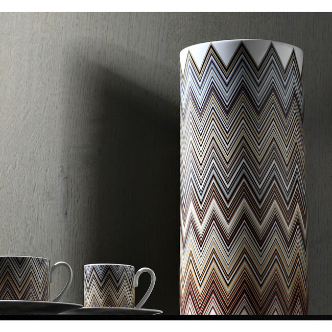 High Vase Zig Zag  Jarris 148 Diam. 6.3", H 14" - Vases - 3