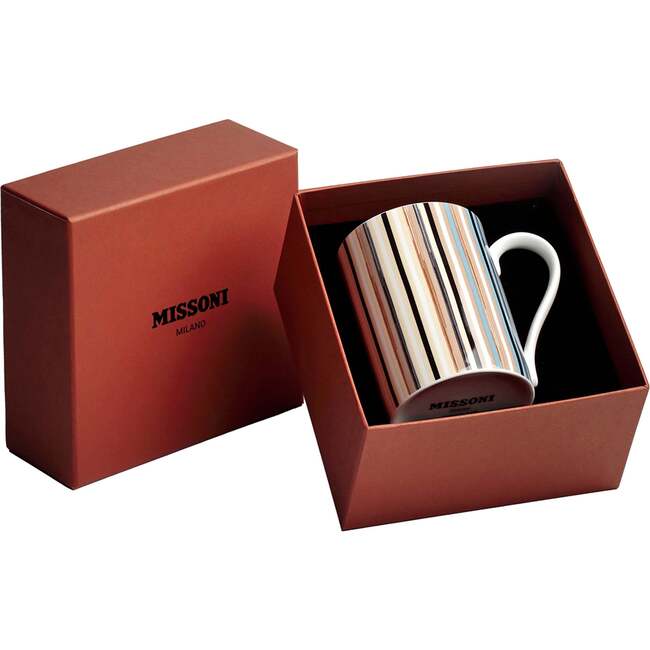 Mug Cup Stripes In Luxury Box Jenkins 148 Diam. 3", H 3.9", Cap. 12.5 Oz - Tableware - 4