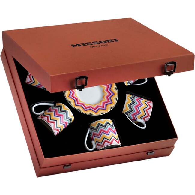Marrakech Luxury Box Set 6 Pcs. Coffee Cup & Saucer - 6 X H 6,1 Cm Cap. 12 Cl. - S.12 Cm - Tableware - 4