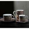 Coffee Cup & Saucer Zig Zag Set of 2 In Luxury Box Jarris 148 Diam. 2.3", H 2.5", Cap. 4 Oz, Saucer Diam. 4.75" - Tableware - 3