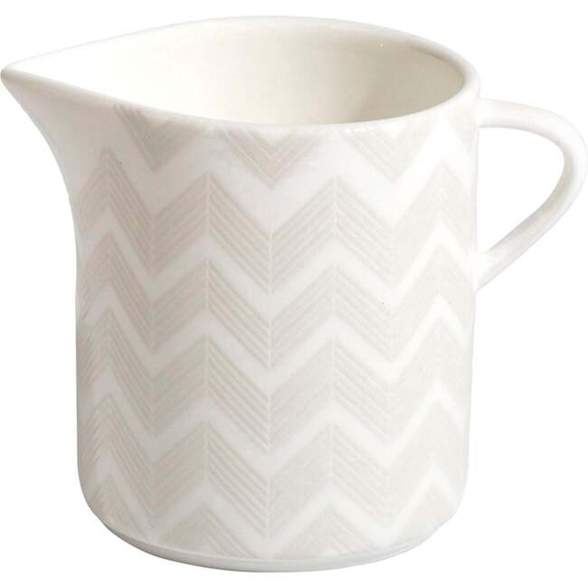 Creamer Zig Zag  White Diam. 3.5", H 3.3" - Tableware - 4