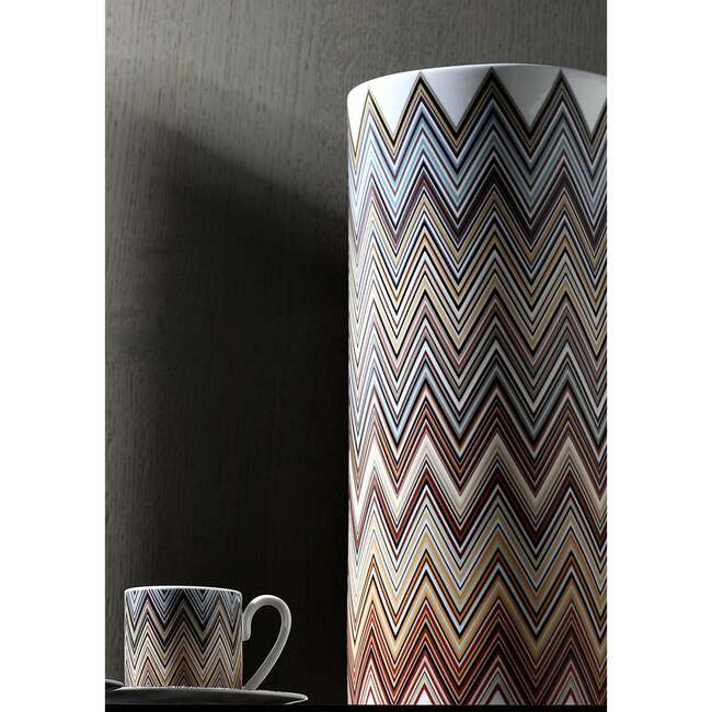 High Vase Zig Zag  Jarris 148 Diam. 6.3", H 14" - Vases - 6