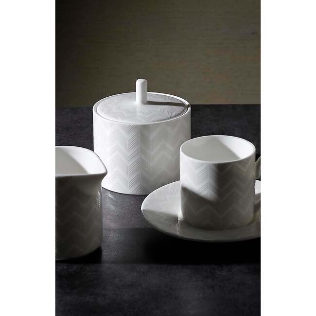 Creamer Zig Zag  White Diam. 3.5", H 3.3" - Tableware - 5