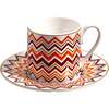Coffee Cup & Saucer Iconic Set of 2 In Luxury Box Diam. 2.3", H 2.5", Cap. 4 Oz, Saucer Diam. 4.75" - Tableware - 2