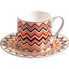 Coffee Cup & Saucer Iconic Set of 2 In Luxury Box Diam. 2.3", H 2.5", Cap. 4 Oz, Saucer Diam. 4.75" - Tableware - 5