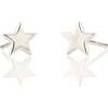 Star Stud Earrings, Silver - Earrings - 1 - thumbnail