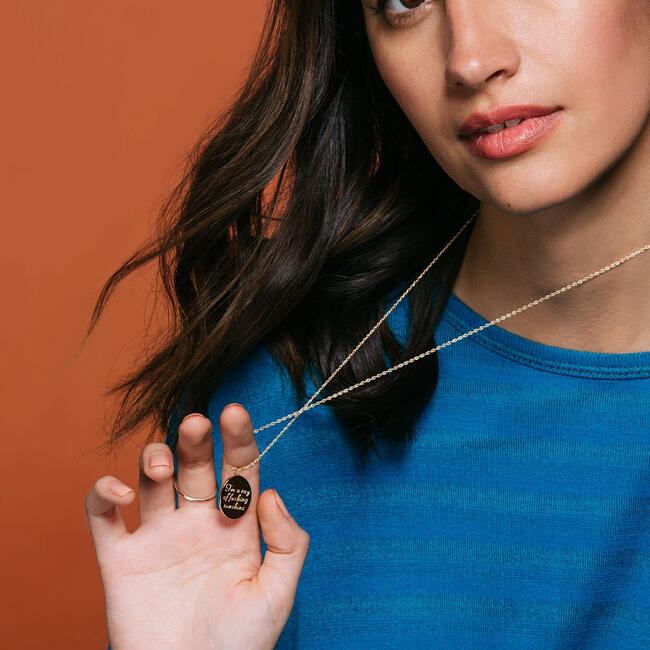 Ray of Sunshine Charm Necklace, Gold - Necklaces - 4