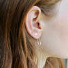 Safety Pin Hoop Earrings. Gold - Earrings - 5 - thumbnail