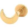 Moon Flat Back Single Stud Earring in 14k Gold - Earrings - 6 - thumbnail