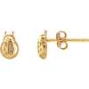 Ladybug Stud Earrings, Gold - Earrings - 5