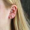 Heart Stud Earrings, Gold - Earrings - 4 - thumbnail