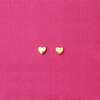 Heart Stud Earrings, Gold - Earrings - 5 - thumbnail
