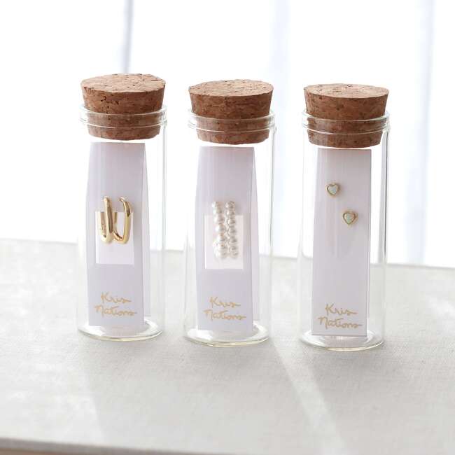 Freshwater Pearl Huggie Post Hoop Earrings, Gold - Earrings - 5