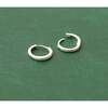 Classic 12mm Hinged Huggie Hoop Earrings, Silver - Earrings - 3