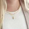 Chill Pill Enamel Necklace, Gold, Light Pink - Necklaces - 2