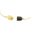 Big Chill Pill Chain Necklace, Gold, Black - Necklaces - 2
