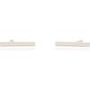 Bar Dash Stud Earrings, Silver - Earrings - 2