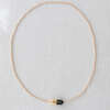 Big Chill Pill Chain Necklace, Gold, Black - Necklaces - 3