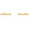Bar Dash Stud Earrings, Gold - Earrings - 3