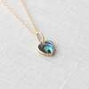 Abalone Heart Charm Necklace, Gold - Necklaces - 4