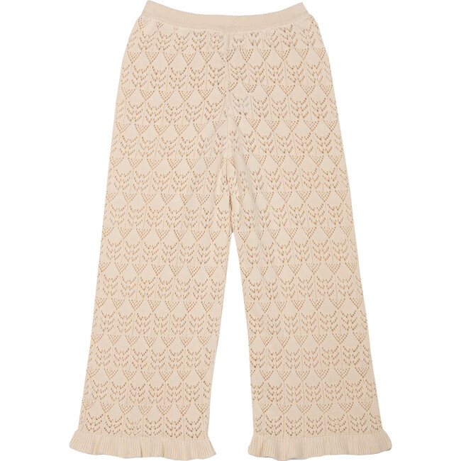 Rita Cotton Openwork Pant, Cream
