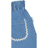 Carine Denim Mini Skirt, Blue - Skirts - 2 - thumbnail
